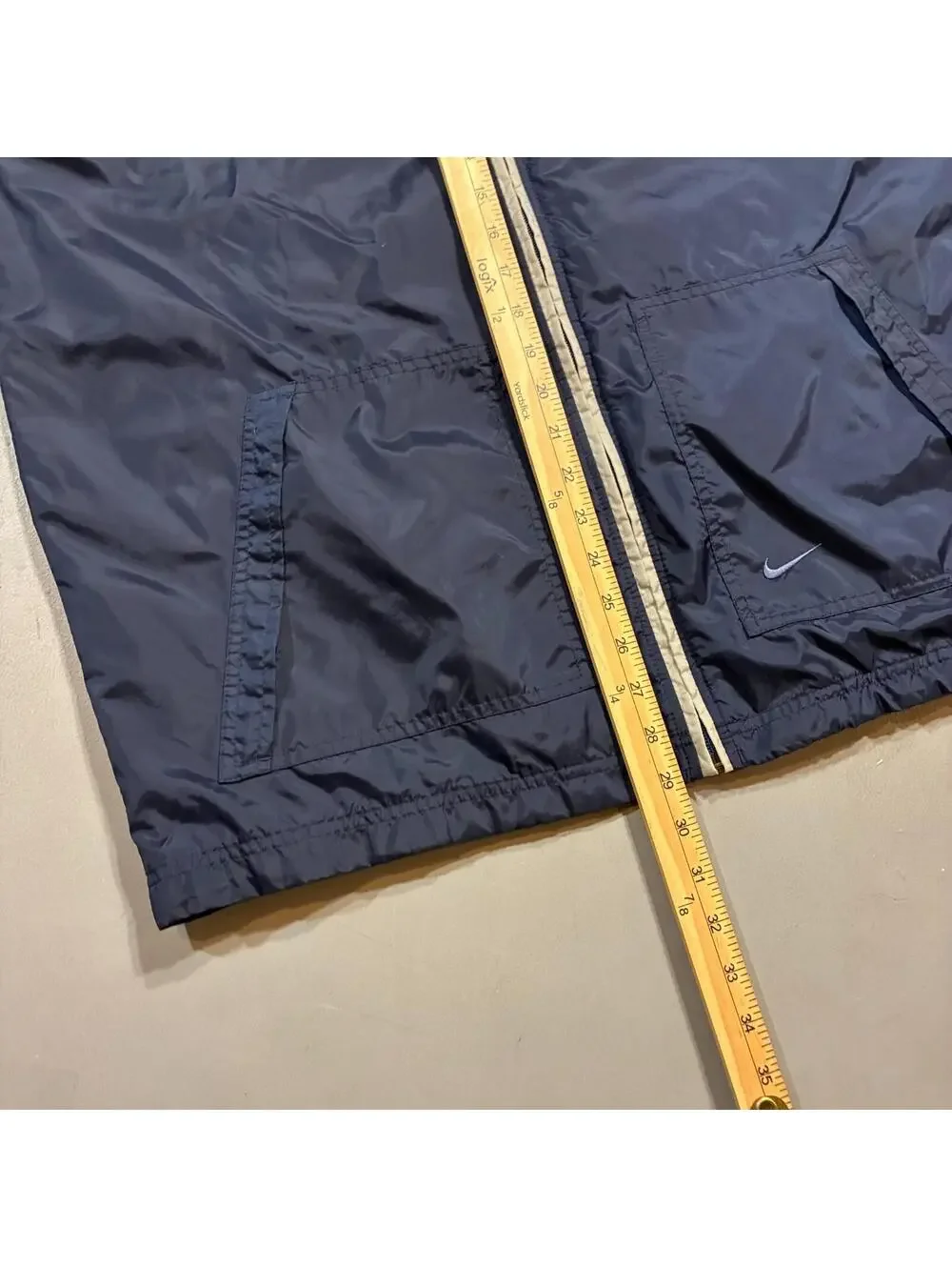 vintage nike 900 hooded windbreaker navy cream - Picture 9 of 9